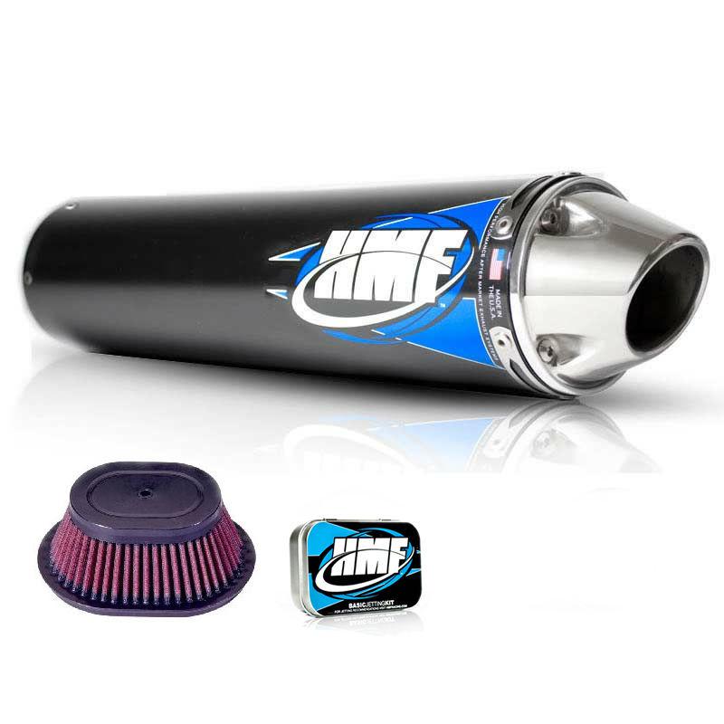 Hmf yamaha raptor 250 muffler 2008 - 2013 competition full exhaust & jet + k&n