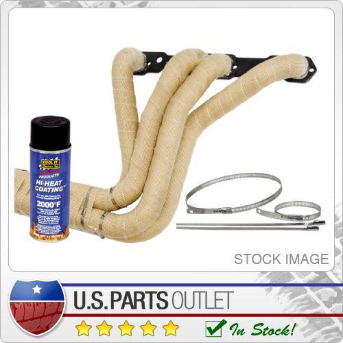 Thermo-tec 19122 exhaust insulation wrap kit incl. pn#[11022/12001/13150] blac