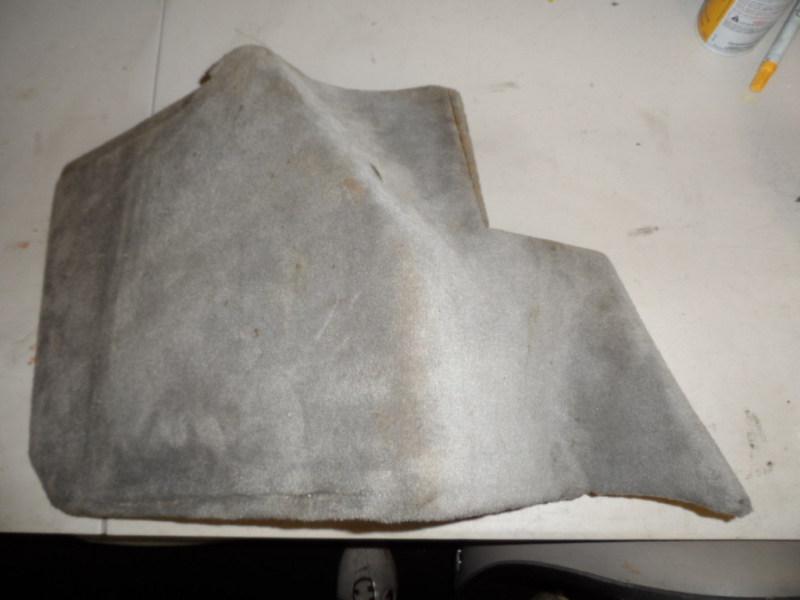 707 cadillac allante 87 - 92 rear left driver side speaker panel cover grey hh