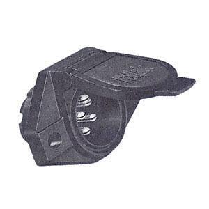 Pollak trailer connector, 7-way, socket/car-end 11-723