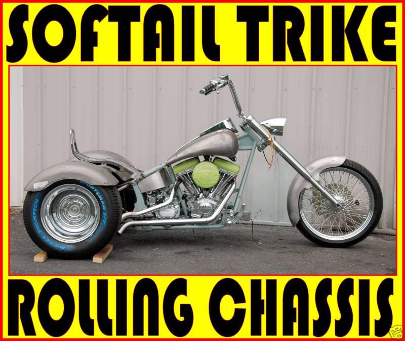 New trike softail chopper frame rolling chassis harley