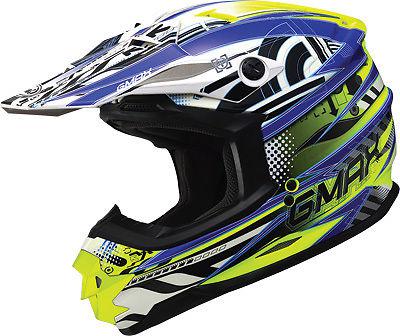 Gmax gm76x xenotron helmet white/blue/hi-viz l g3767216