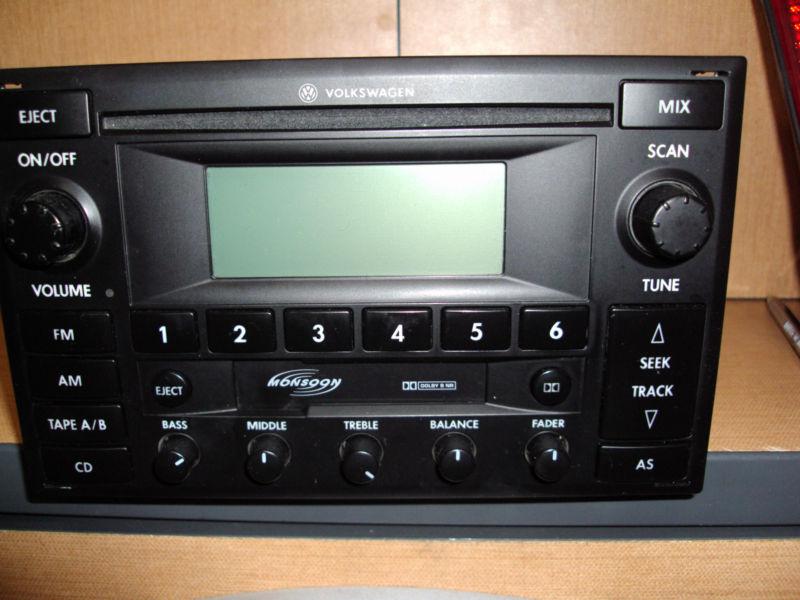 02 03 04 05 vw volkswagen jetta golf passat radio stereo cd tape player monsoon