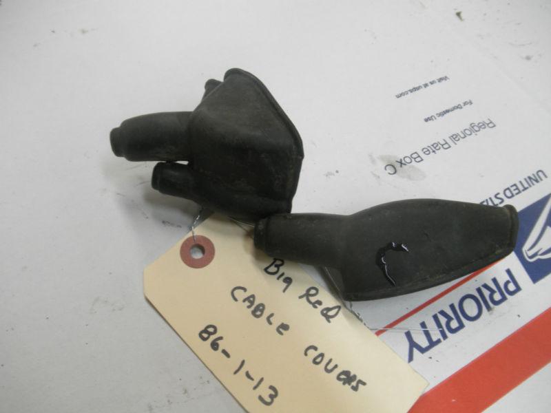 Honda big red '86  l & r   brake cable covers 