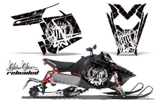 Amr racing graphic decal wrap kit polaris rush pro rmk 600/800 sled snowmobile