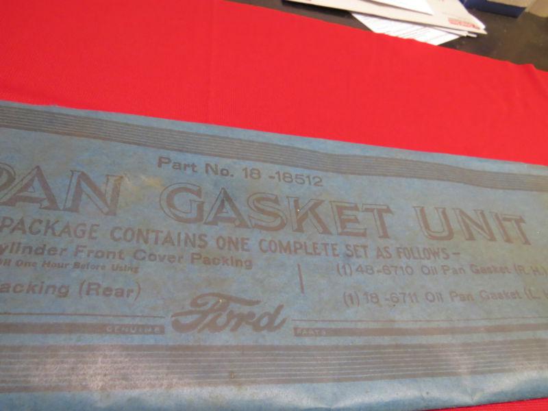 Nos 1932-36 ford oil pan gasket set no reserve flathead