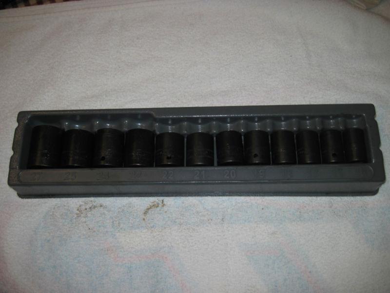 Sell SNAP ON 12pc IMPACT SOCKET SET. 1/2" DRIVE.SEMI DEEP.6 SIDED.15