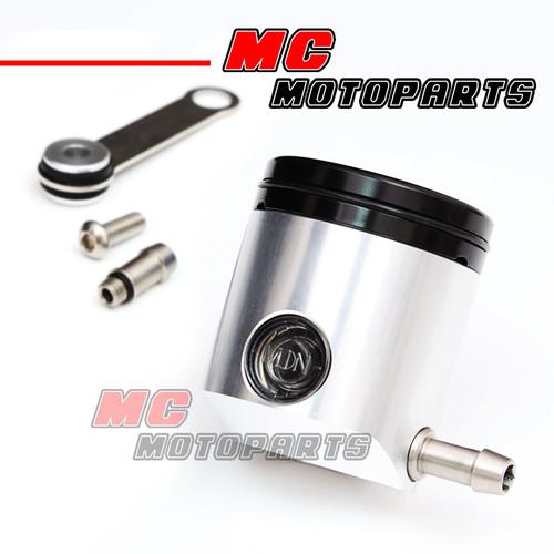 Silver 100% cnc front brake fluid reservoir  universal for motorcycle triumph