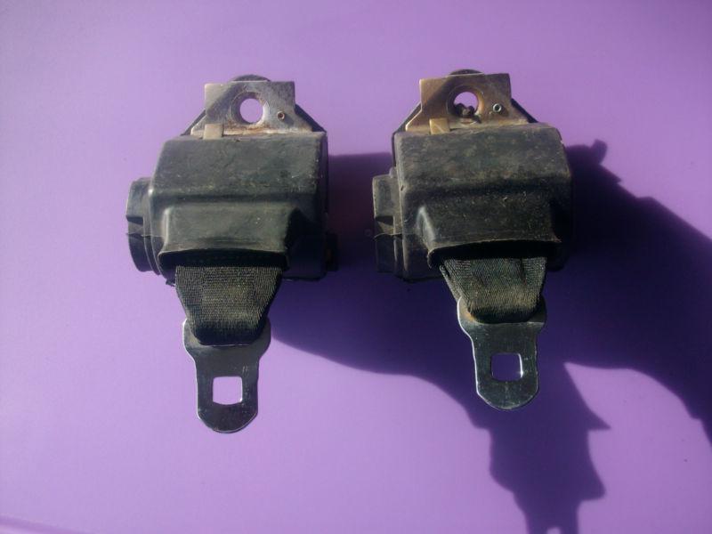 1973 gm black seat belts 1972-77 chevrolet buick pontiac oldsmobile very nice!