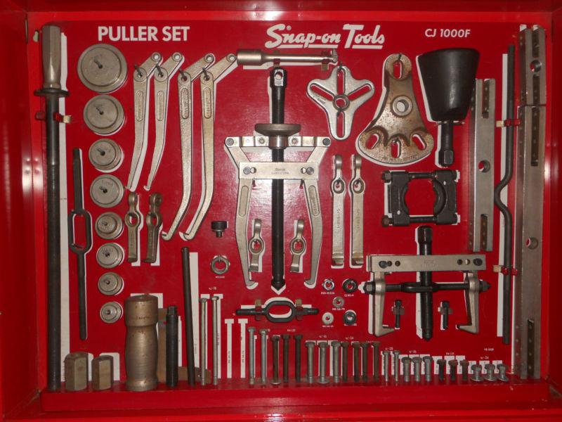 Snap on master puller set cj 1000f and toolbox