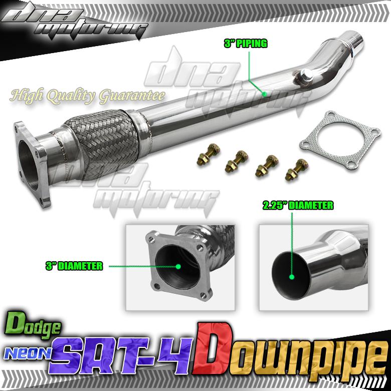 Stainless ss turbo/charge down pipe downpipe exhaust 03-05 dodge neon srt4/srt-4