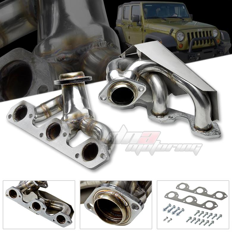 07-11 jeep wrangler 3.8l 3.8 v6 jk egh 6-2-1 stainless ss racing header exhaust
