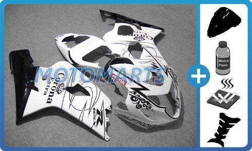 5 in 1 bundle for suzuki gsxr 600 750 04 05 k4 body kit fairing & windscreen ae