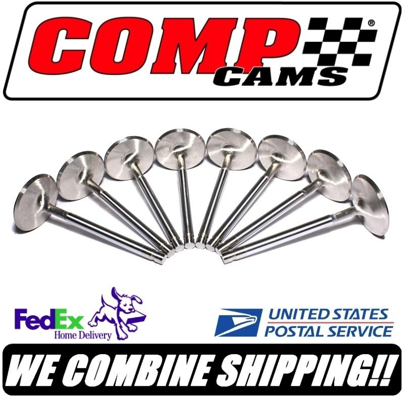 Comp cams sbc chevy 2.055 x 5.011 sportsman stainless 11/32 intake valves 6018-8