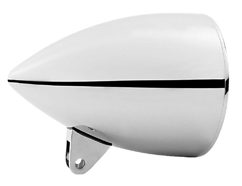 Adjure chrome 5 3/4" sunset blvd. bezel bucket headlight housing bottom mount