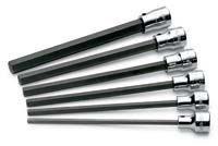 Sk hand tool  llc 19726 6 pc. 3/8" dr. long metric hex bit socket set