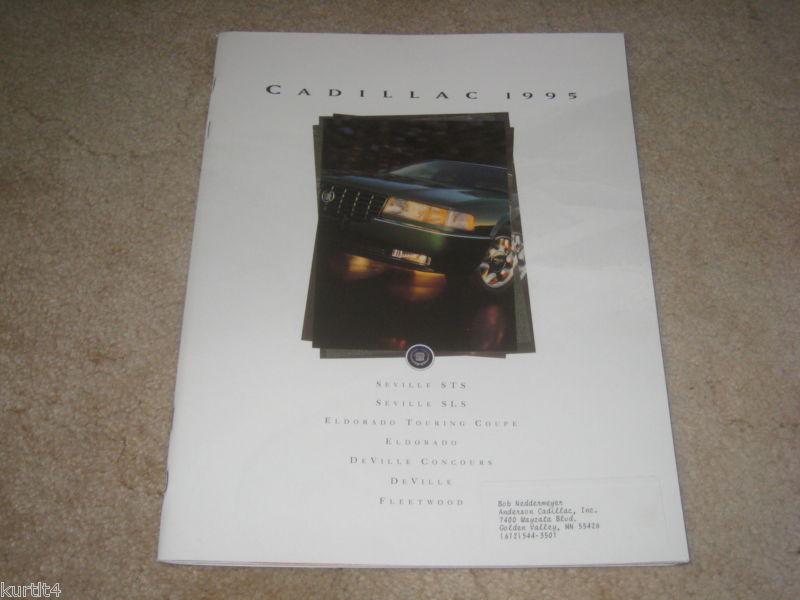 1995 cadillac seville sts eldorado etc deville fleetwood sales brochure deluxe
