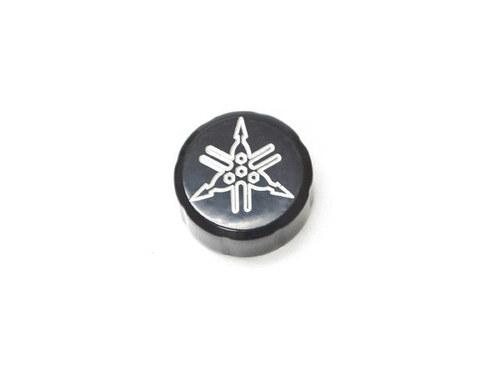 Motorcycle fluid black reservoir cap logo engraved for yamaha models
