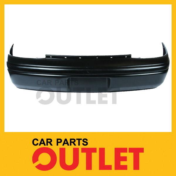 1995-1999 dodge neon rear bumper cover raw black smooth non primered base 2/4dr