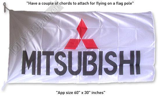 Deluxe new mitsubishi evo wrc eclipse banner flag car