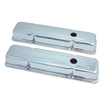 Spectre performance chrome valve covers 5220 chevy sbc 283 305 350 400