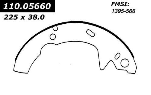 Centric 112.05660 brake pad or shoe, rear-severe duty brake shoe