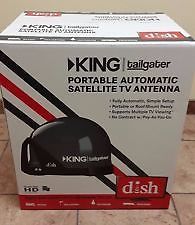 Tailgater portable hd satellite w receiver &amp; converter package