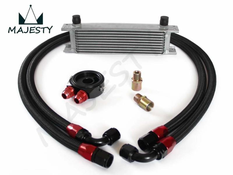 Sell 10 ROW AN10AN UNIVERSAL ENGINE TRANSMISSION OIL COOLER + FILTER