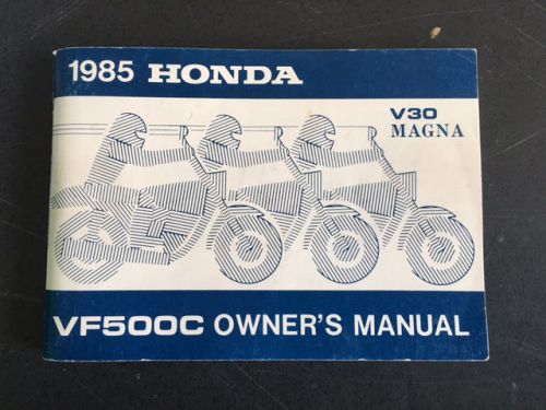 1985 honda v30 magna vf500c owner's manual