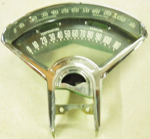 1955 1956 chevy manual speedometer bezel, lens &amp; housing - #7