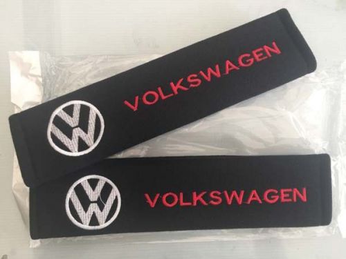 2 x pads auto seat belt shoulder pad cover nice gift hand-made volkswagen