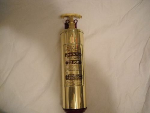 Vintage general quick-aid brass fire extinguisher   *chris-craft  1952-1955
