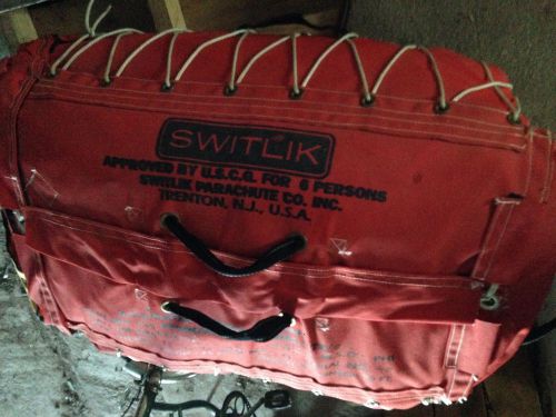 Switlik 6 persons coastal service inflatable life raft coast guard approved