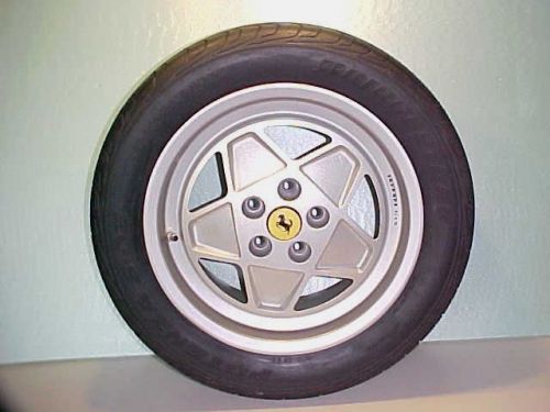 Ferrari mondial rear wheel_bridgestone new tire_center cap_rim 8x16 part 126949