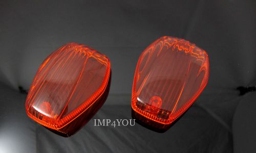 Pair 04-06 honda cb400sf vtec spec iii nc39 turn signal indicator winker lens