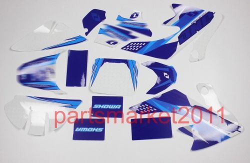 3m blue emblems decals graphics for crf50 pit bikes honda thumpstar sdg ssr dhz