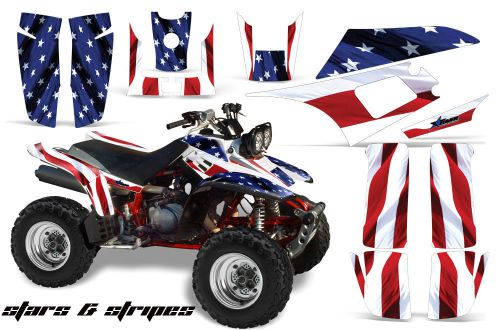 Amr racing atv quad graphic kit yamaha warrior deco 350 part sticker usa flag