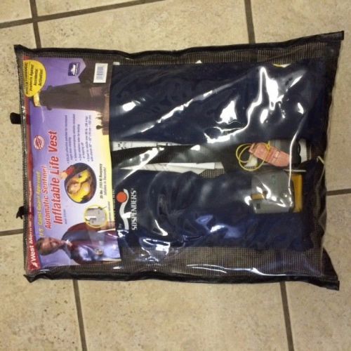 West marine  automatic inflatable vest "offshore" dark  blue $219 at west marine