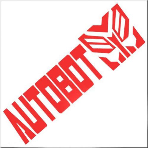 Car motorcycle decoration sticker transformes autobots red