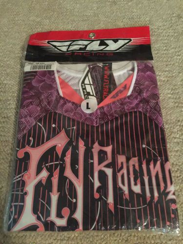 Women's fly racing motocross jersey sz l new in package