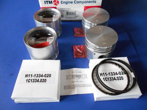 Volvo 142 - 144 - 145 - aq130 penta - b20  piston set with rings +.020 oversize