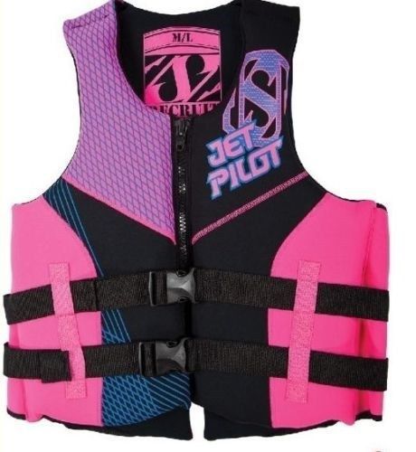 Yamaha jetpilot recruit life jacket adult m/l pink black wjp-15238-pk-ml