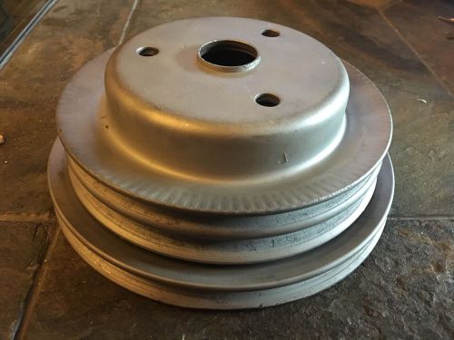 Original small block chevy 327 350 3 groove crank pulley 3972180 1969 1970 1971