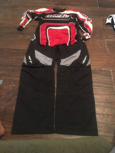 Motocross combo set, o'neal shirt large, shift  pants 36 mens
