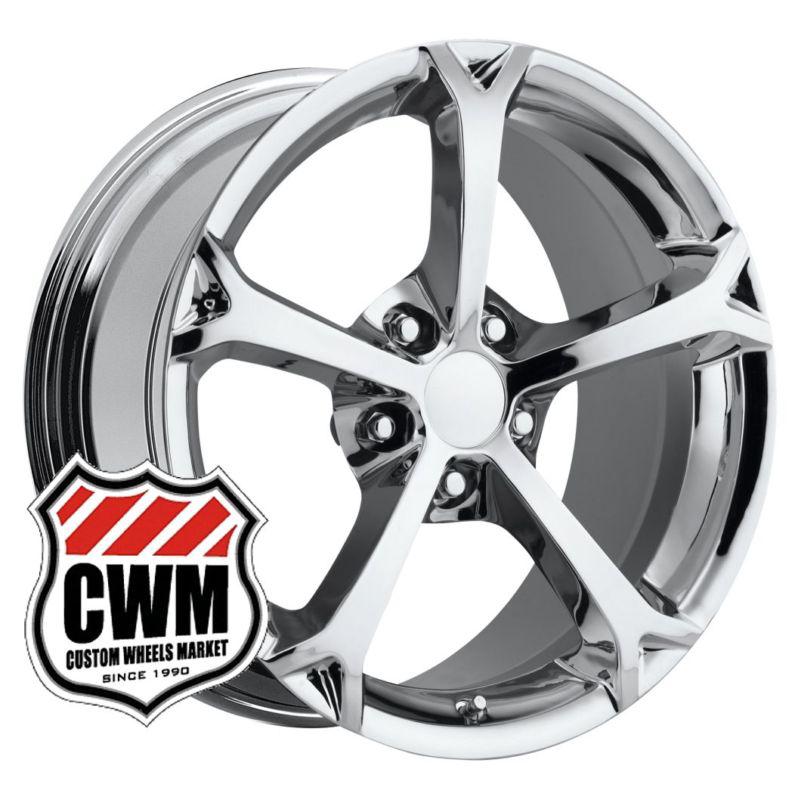 18x9.5" corvette c6 grand sport style chrome wheels rims fit  corvette c5 2004