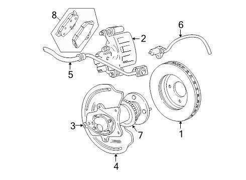 Ford oem disc brake caliper dr3z2552c image 2