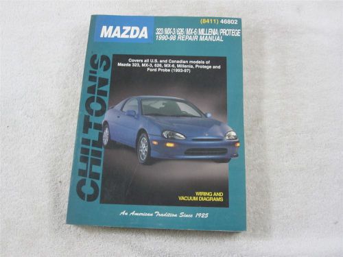 Chilton's mazda 1990-98 repair manual 323 mx-3 626 mx-6 millenia protege 46802