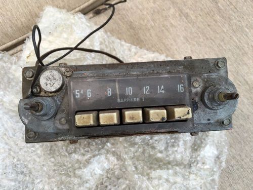 1950s 60&#039;s vw beetle, vintage sapphire i am radio untested *look*