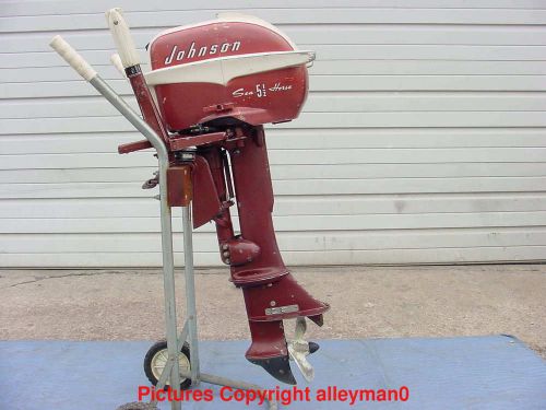 1957 johnson sea horse 5.5 hp outboard motor cd 14 nice