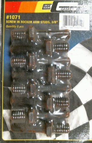Mr gasket 1071 sbc bbc screw-in rocker arm studs  7/16"-14 b x 7/16"-20 t, 8 pk